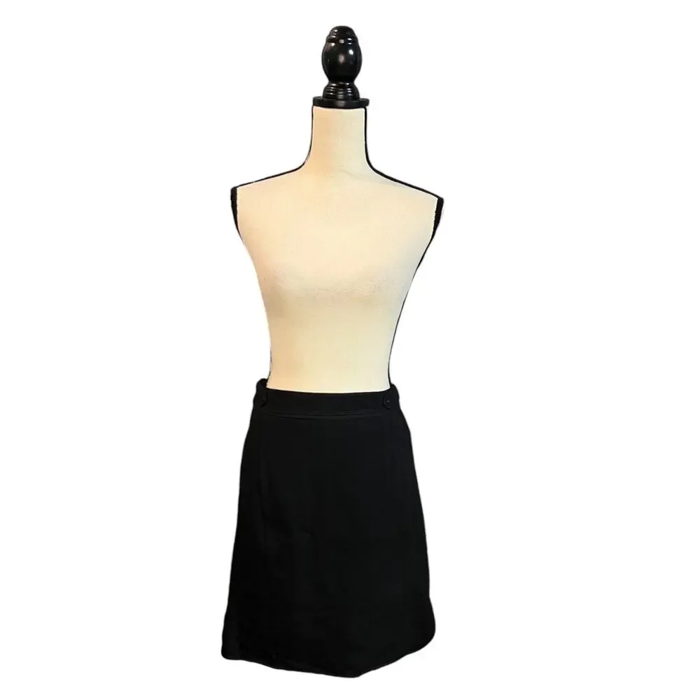 NWT White House Black Market Sportif Pencil Skirt Womens Size 10 Black Lined